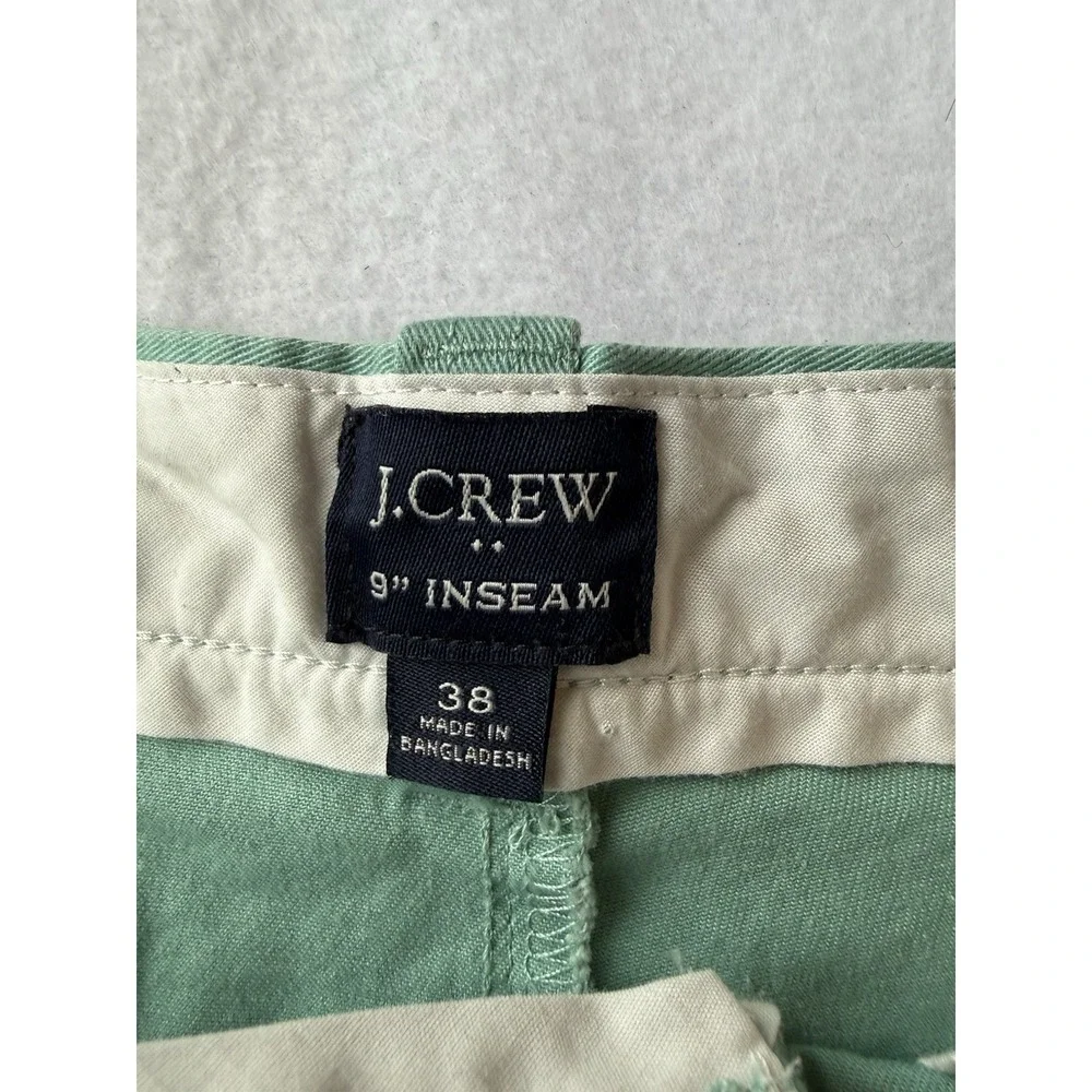 J Crew Mens 38 Green Chino Shorts 9